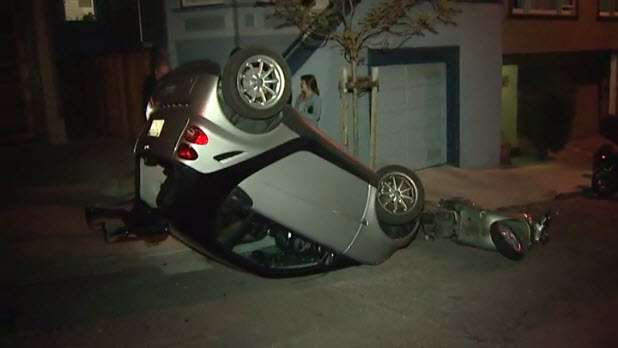 Smart Cars Are Flipping In San Francisco American Coach Smart Cars Are Flipping In San