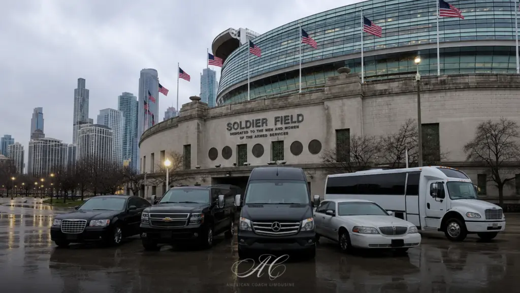How to get to Soldier Field using Private transportation in Chicago