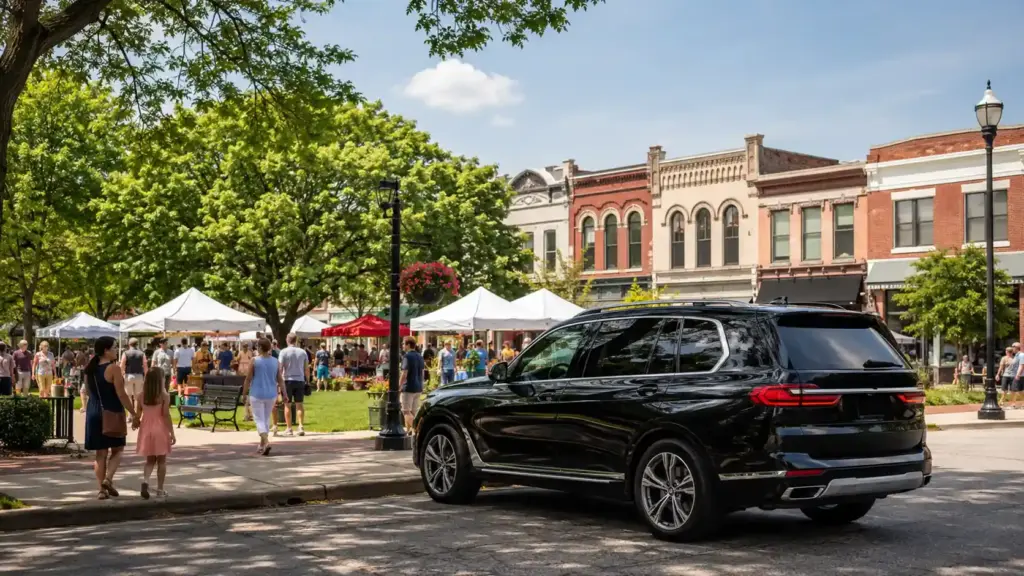 Community festival in Historic Downtown Frankfort, Illinois